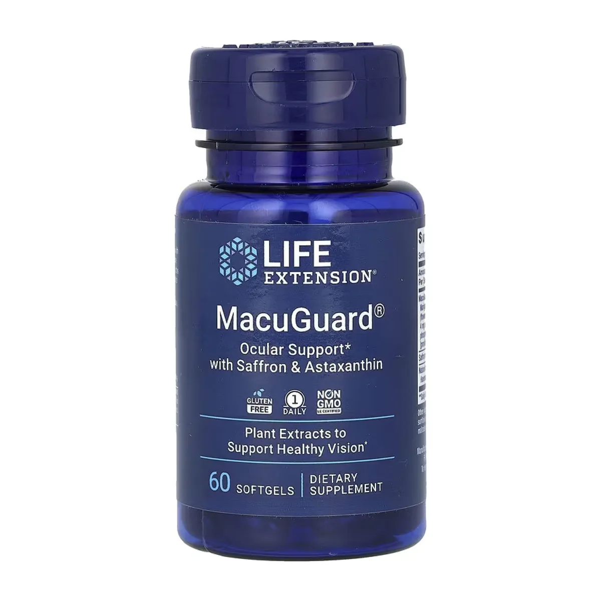 MacuGuard Ocular Support Life Extension рослинні екстракти 60 капсул