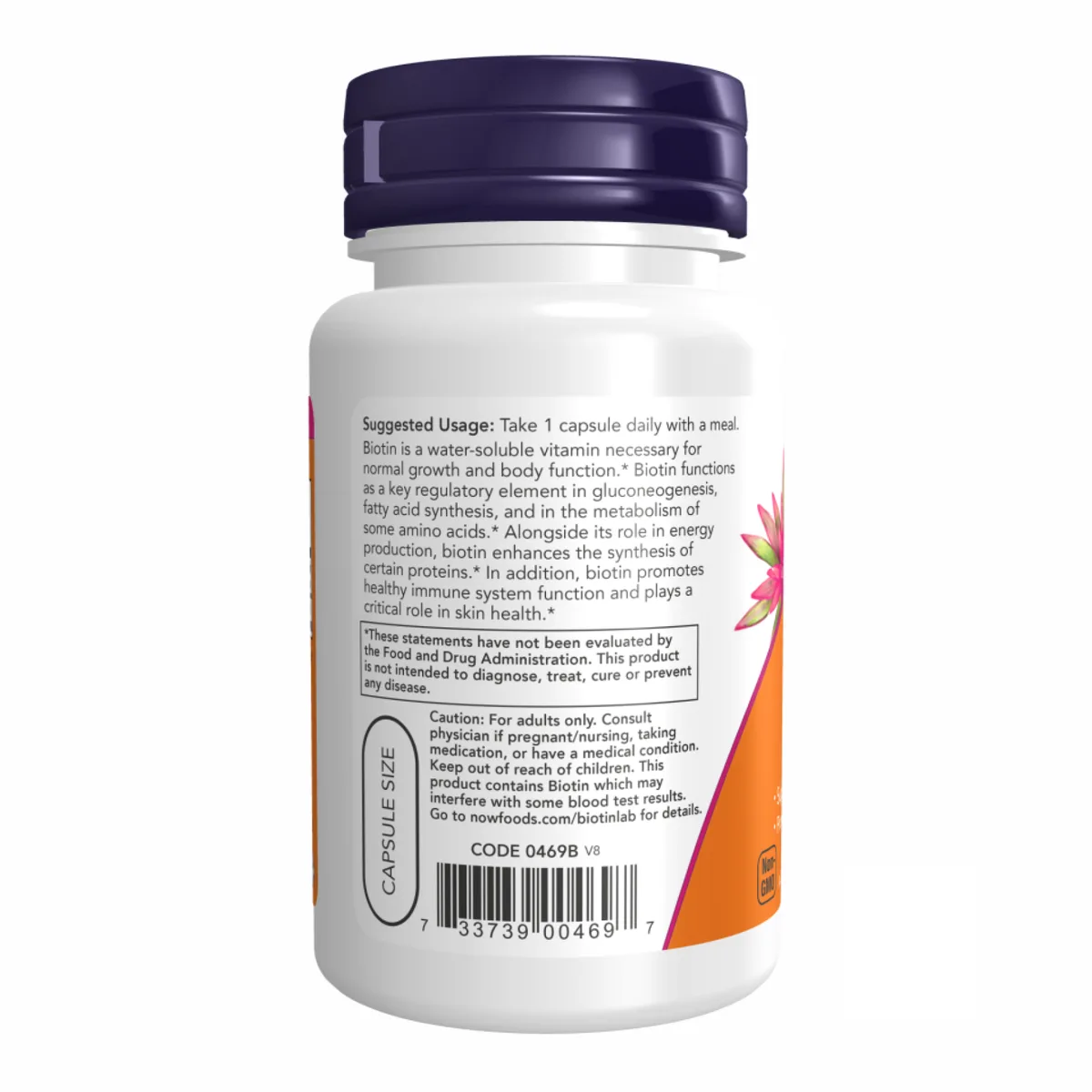 Біотин 1000 мкг Now Foods 100 капсул