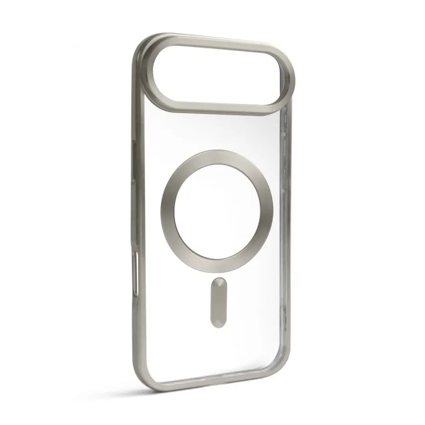Чохол MagSafe для iPhone 17 Air пластик силікон матовий сірий