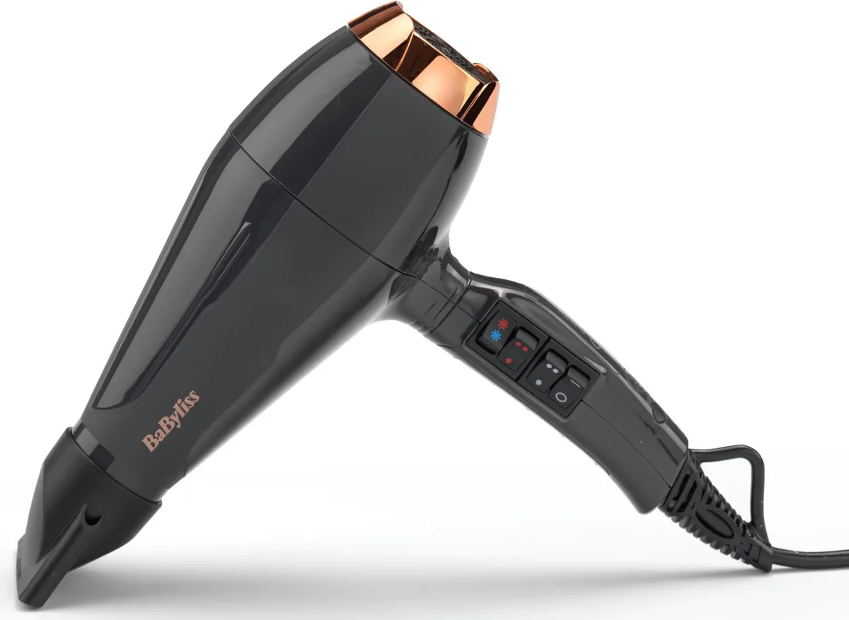 Фен Babyliss Air Pro 2200 Вт 2 скорости диффузор ионизация черный
