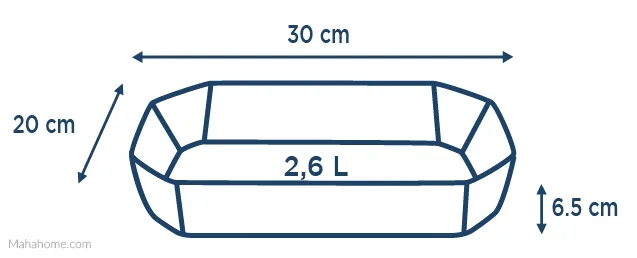 Набір форм для запікання PYREX жароміцне скло 33х22 20х30 см