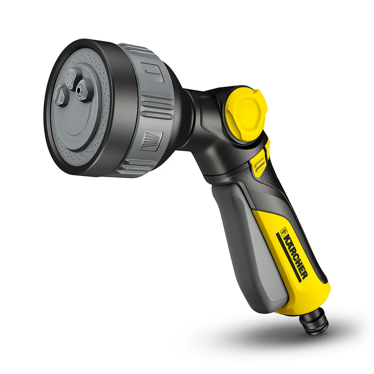 Ручний зрошувач Karcher "Plus" з 4 режимами роботи та регулюванням тиску води.