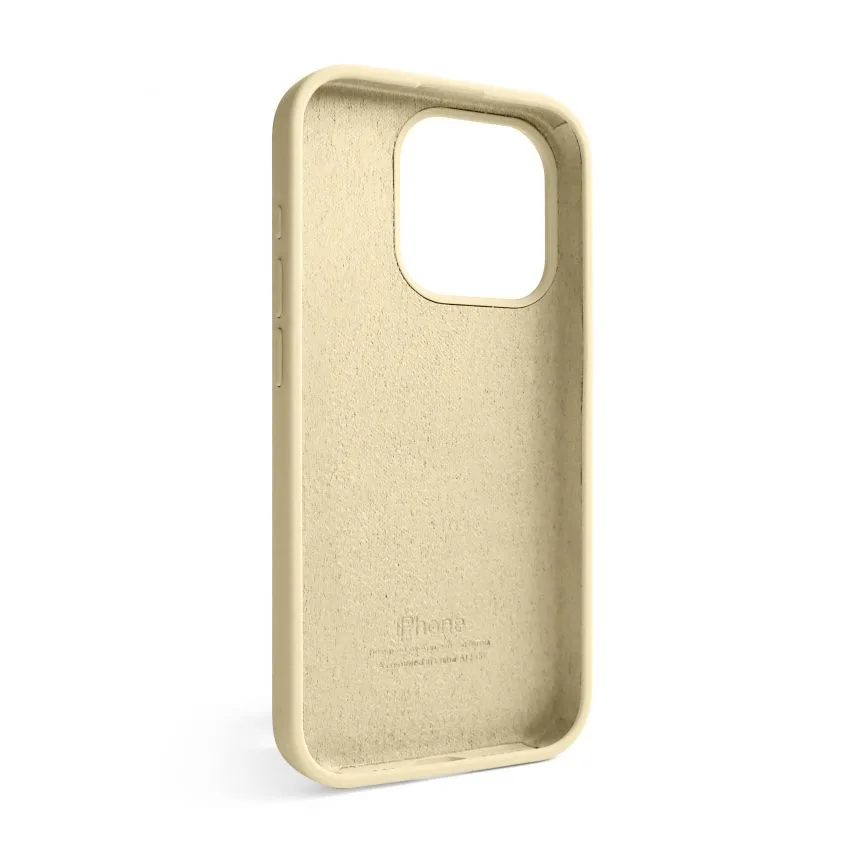 Чохол силіконовий для Apple iPhone 15 Pro  молочний