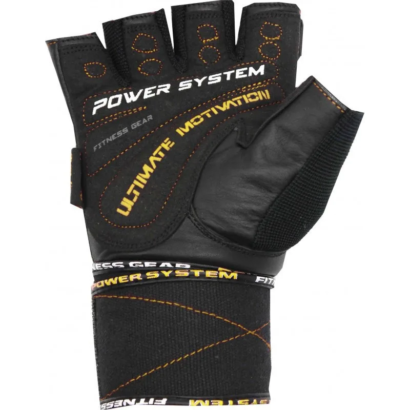 Перчатки для фитнеса Active Point искусственная кожа XL черные
