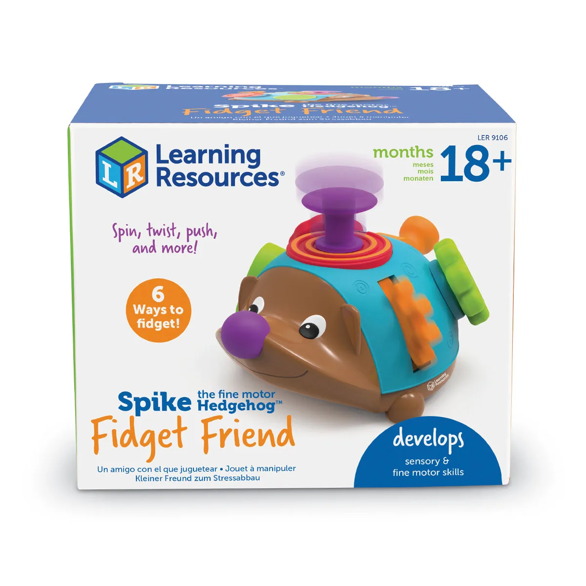 Розвиваюча іграшка Learning Resources полімер 14,2х17 см Їжачок непосида