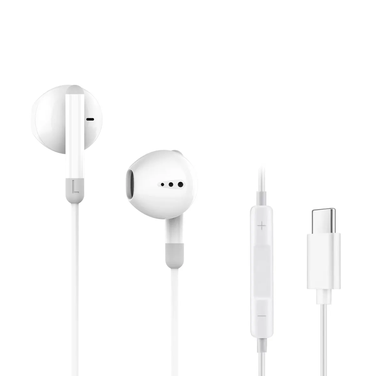 Гарнитура ERGO Провода́ные вкладыши 14,2 мм USB Type-C Белый