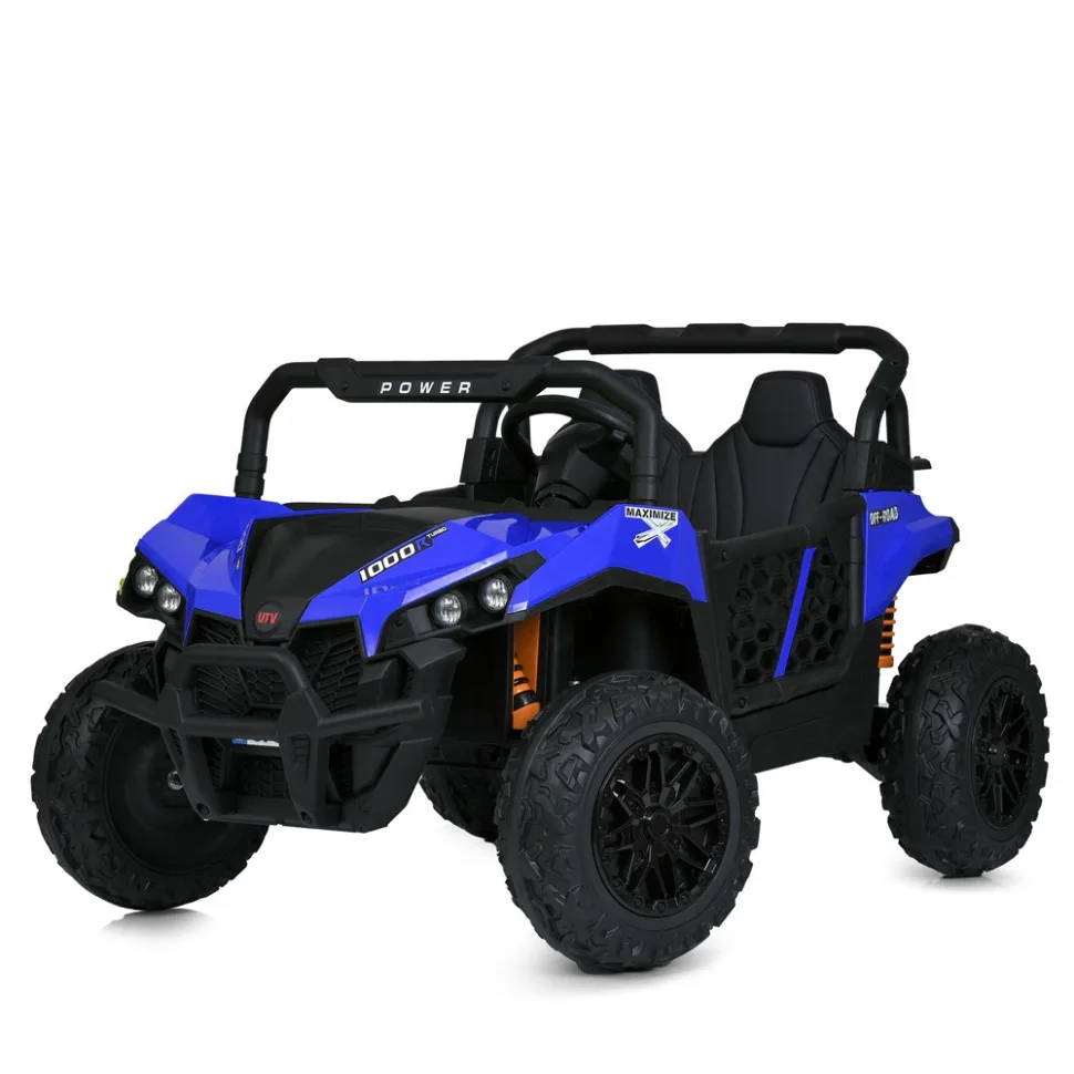 Дитячий електромобіль Джип Bambi Racer 135x37x73 см Комбінований Темно-синій