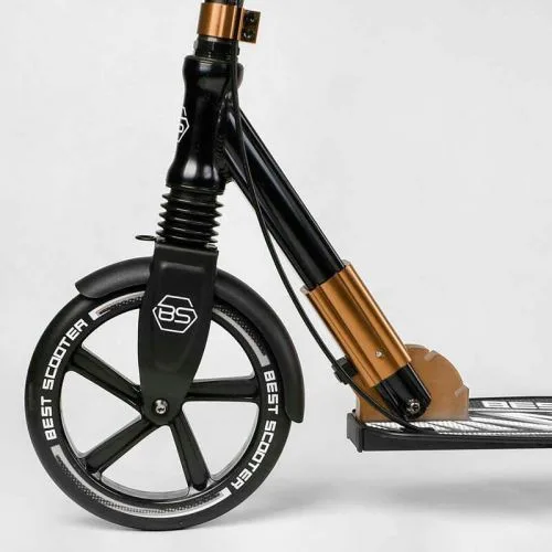 Самокат алюмінієвий Best Scooter з амортизатором та PU колесами для дітей та дорослих.