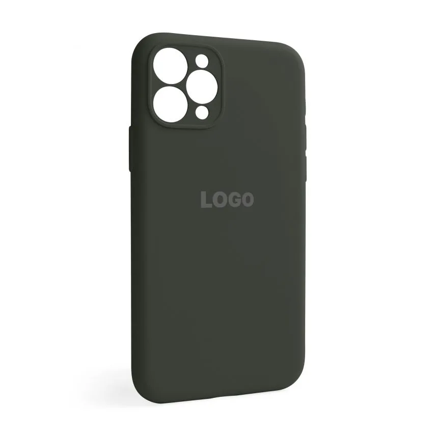 Чохол Silicone Case для Apple iPhone 11 Pro зелений силікон закрита камера
