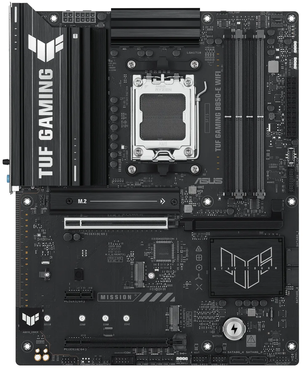 Материнская плата ASUS TUF GAMING B850-E WIFI sAM5 B850 4xDDR5 M.2 HDMI DP Wi-Fi BT ATX