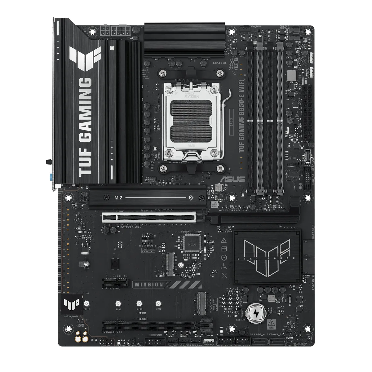 Материнская плата ASUS TUF GAMING B850-E WIFI sAM5 B850 4xDDR5 M.2 HDMI DP Wi-Fi BT ATX