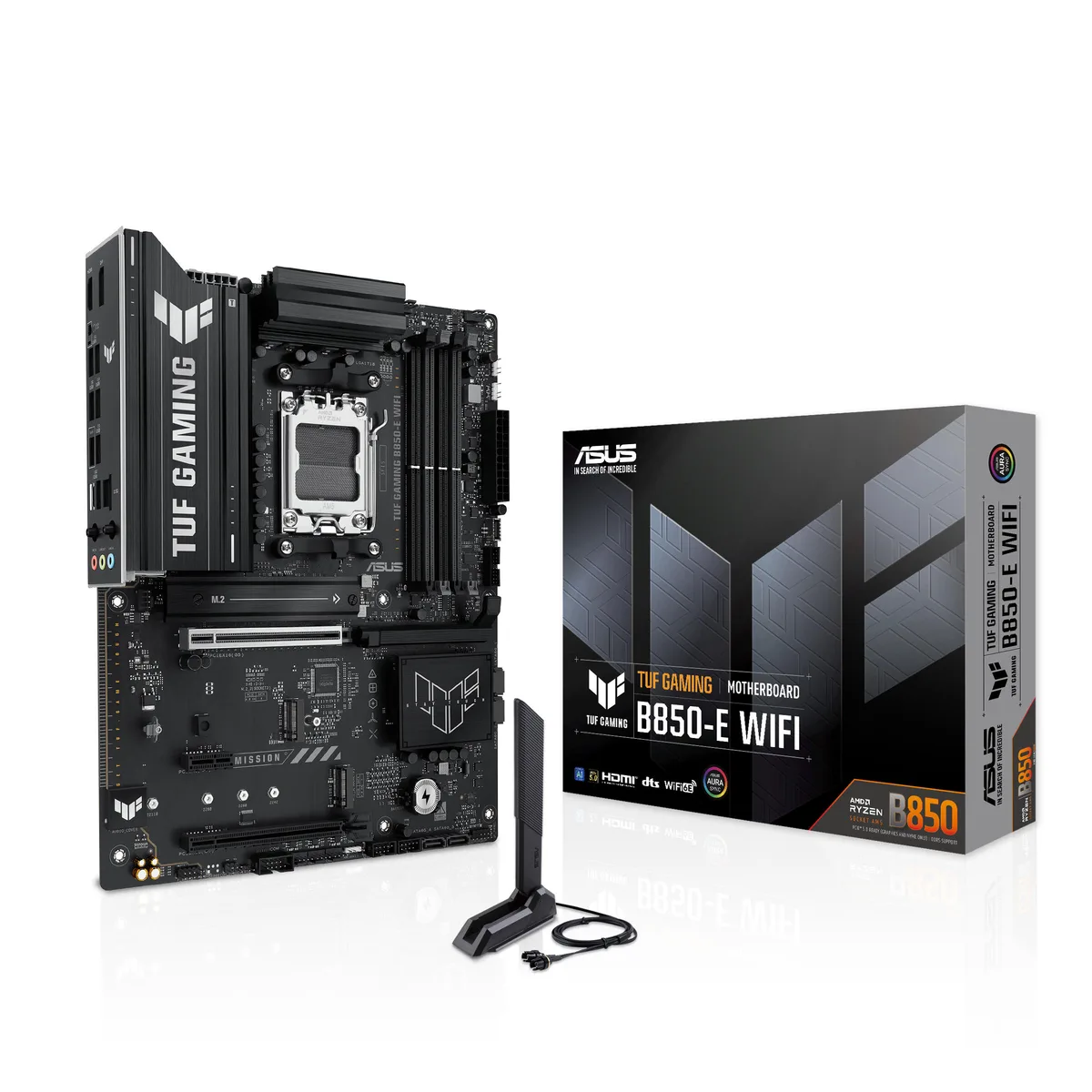 Материнская плата ASUS TUF GAMING B850-E WIFI sAM5 B850 4xDDR5 M.2 HDMI DP Wi-Fi BT ATX