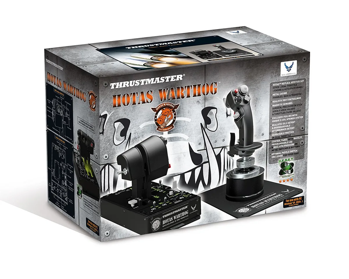 Комплект Thrustmaster Джойстик та Важіль управління двигуном Hotas Warthog Pack, PC