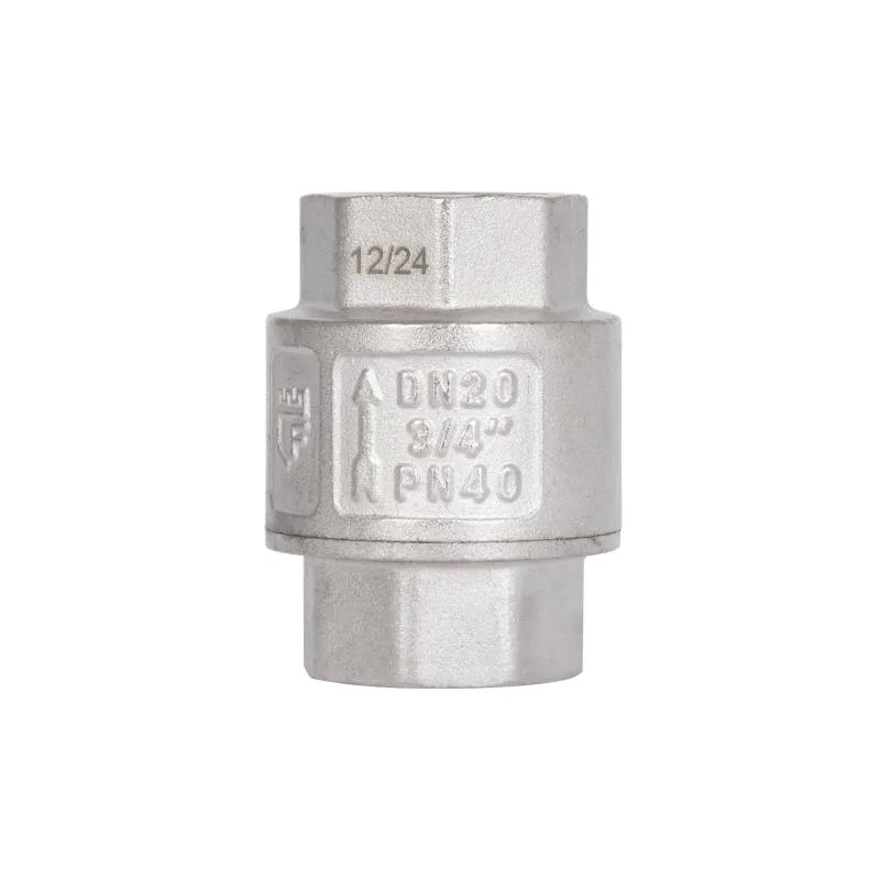 Обратный клапан 3/4" латунный Thermo Alliance Standart никелированный