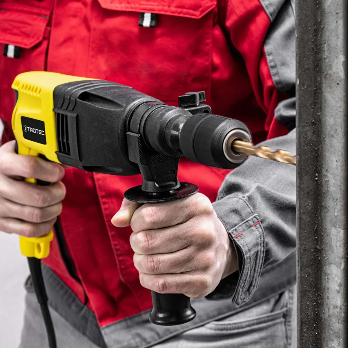 Перфоратор мережевий Trotec 620 Вт жовтий для дому з кейсом SDS-plus