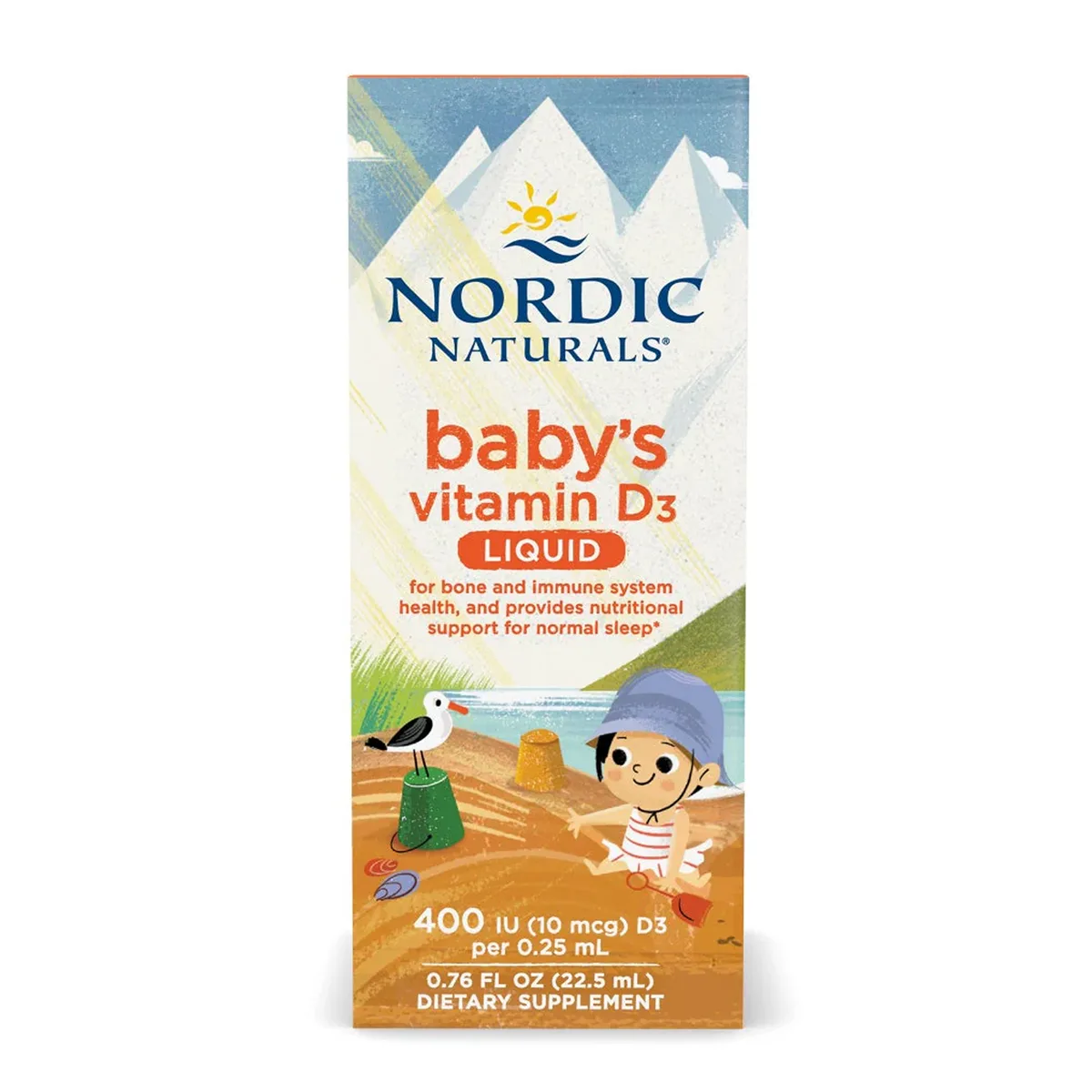 Вітамін D3 для дітей Nordic Naturals 22,5 мл органічна оливкова олія