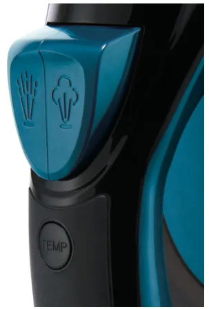 Праска Russell Hobbs 2400 Вт з парою керамічна синя чорна