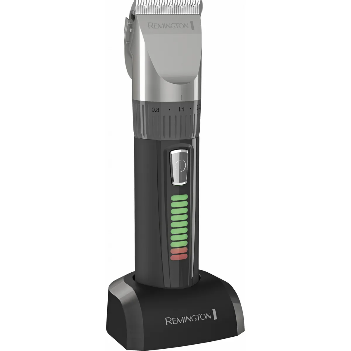 Машинка для стрижки Remington Genius, з можливістю роботи від мережі та акумулятора, 8 насадок у комплекті, кейс, ножиці, гребінец