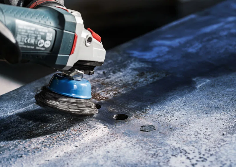 Щітка чашкова Bosch сталь 75 мм 0,5 мм для кутових шліфувальних машин