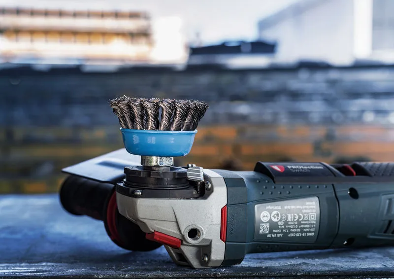 Щітка чашкова Bosch сталь 75 мм 0,5 мм для кутових шліфувальних машин