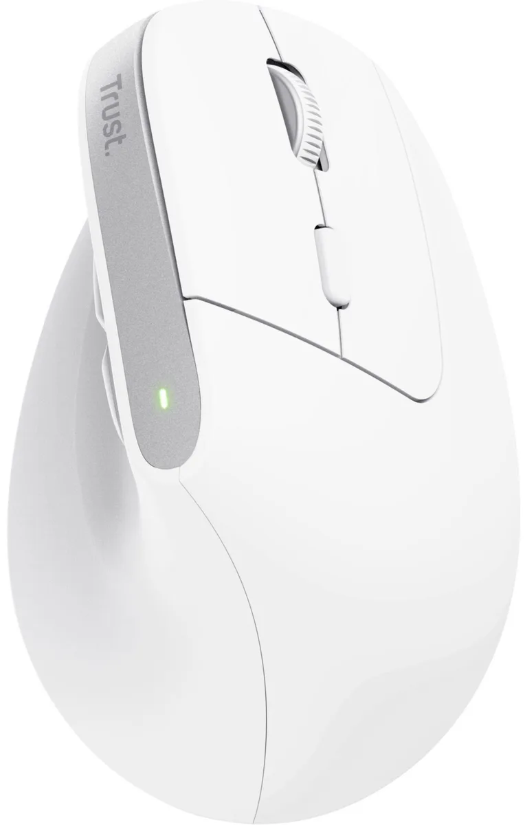 Миша Trust Bayo+ Multidevice Ergonomic, BT/WL/USB-A, біла
