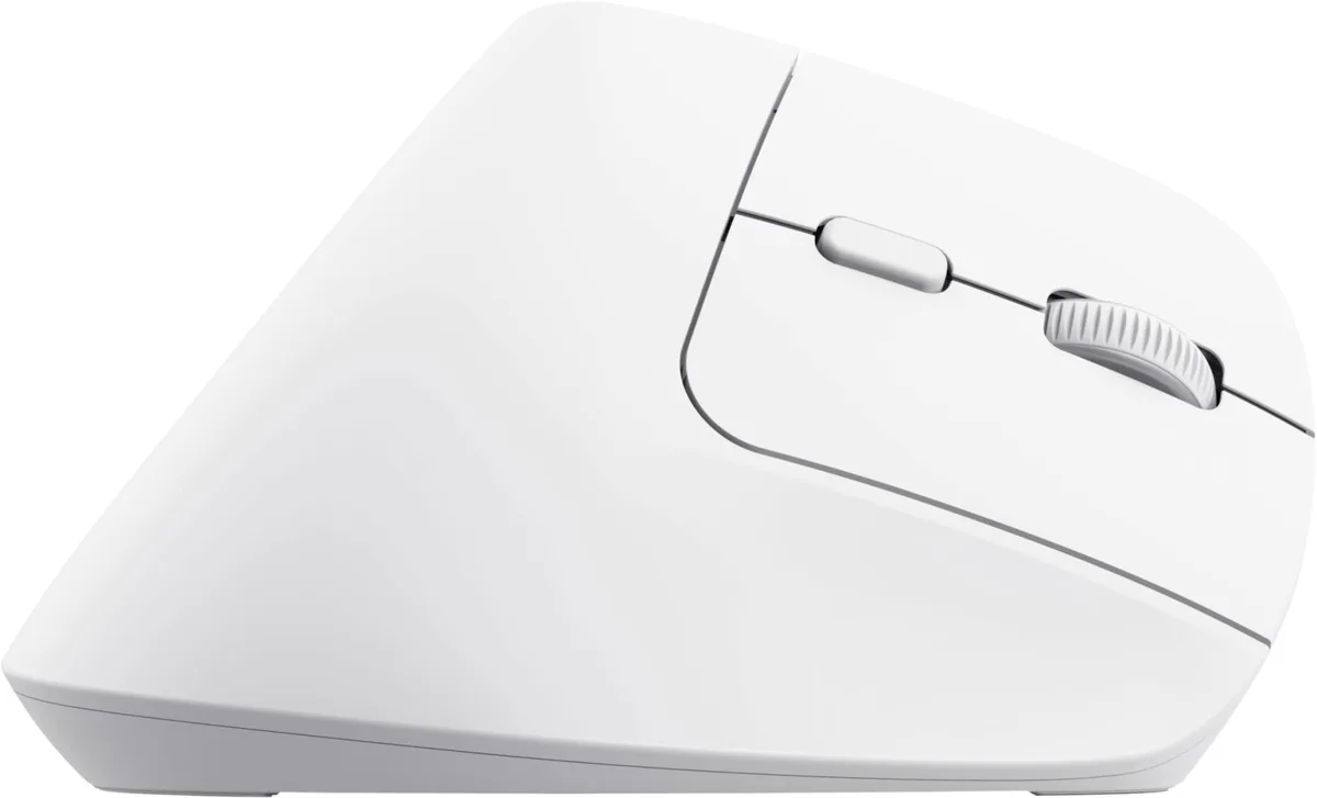 Миша Trust Bayo+ Multidevice Ergonomic, BT/WL/USB-A, біла