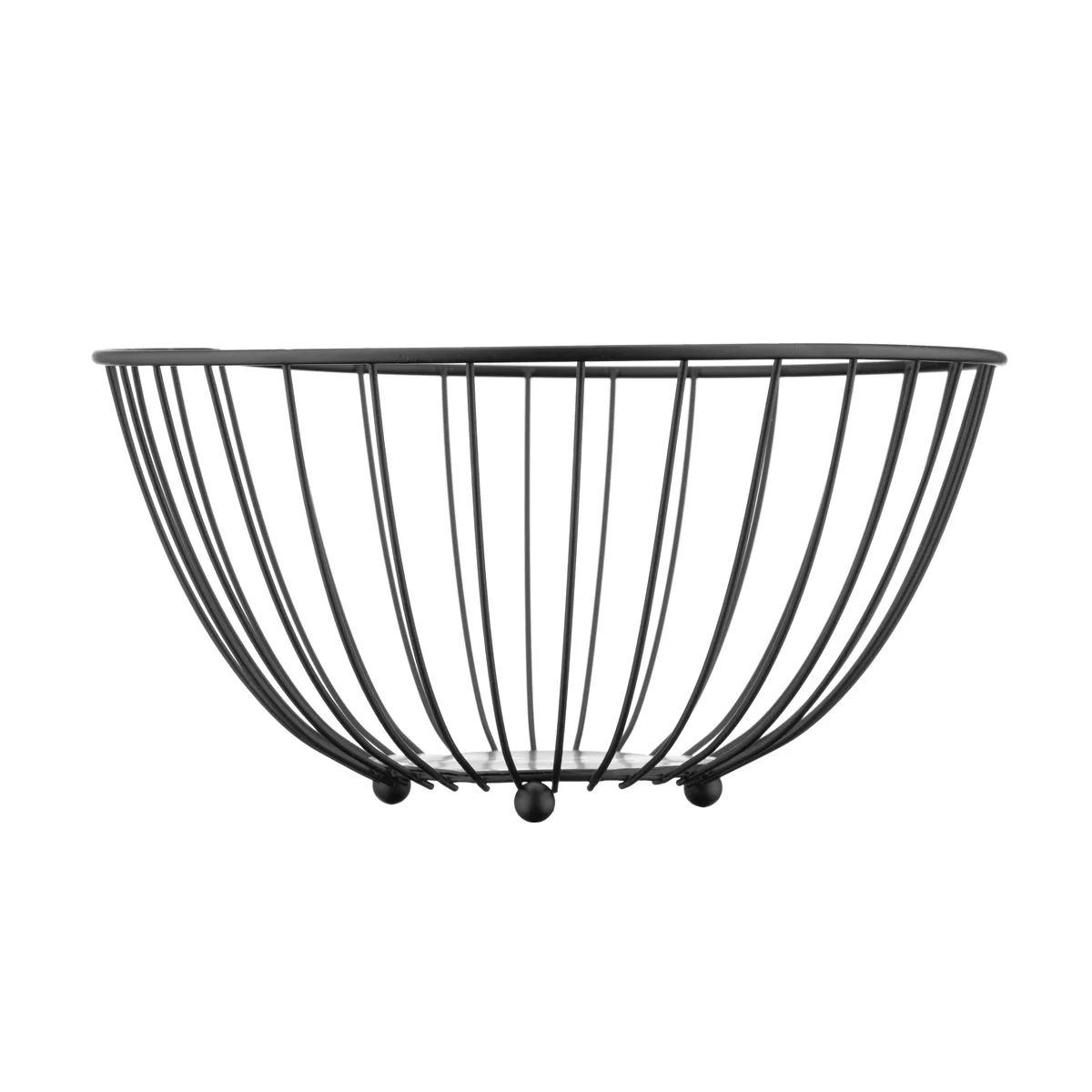 Кошик ARDESTO Midori 28х28х13 см, металевий, чорного кольору.