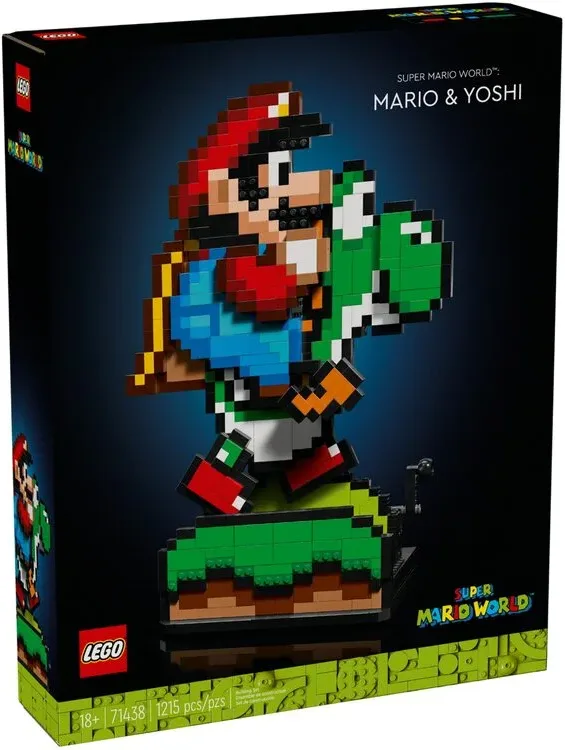 Конструктор LEGO Super Mario 18+ різнокольоровий пластик персонажі Маріо і Йоші