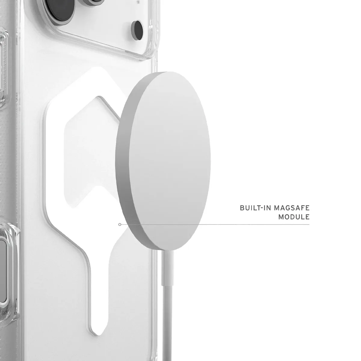 Чохол UAG для iPhone 17 Pro Max, Plyo MagSafe, Ice/White