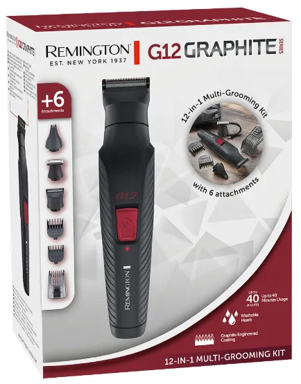 Тример універсальний Remington графітовий 0,5-20 мм чорний 6 насадок