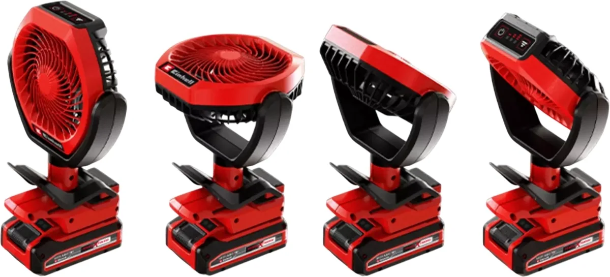 Акумуляторний вентилятор Einhell GC-CF 18/110 Li - Solo, PXC, 18В, D110мм, 1500м3/год, 3 режими, вага 0.48кг, без акумулятора.