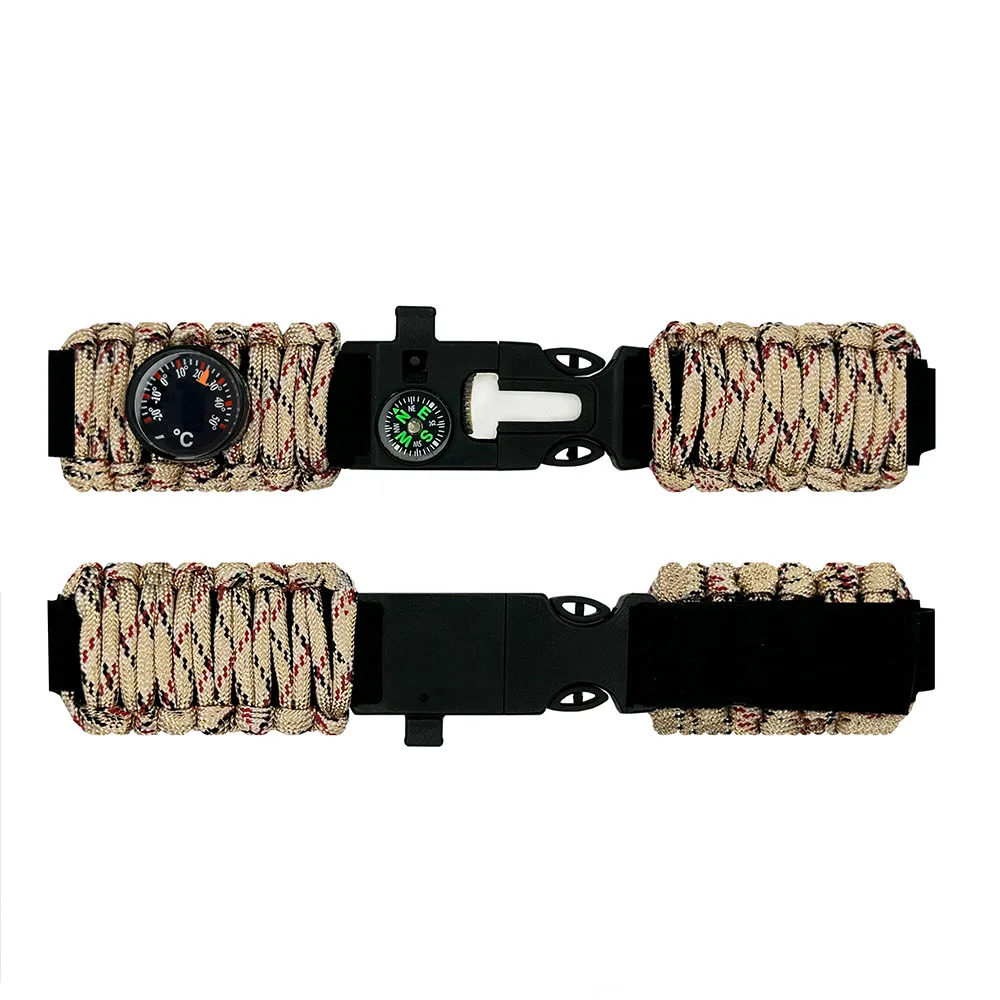 Паракордовий ремінець Modfit accessories 17 мм Чорний Коричневий 25,5 см Пустельний камуфляж