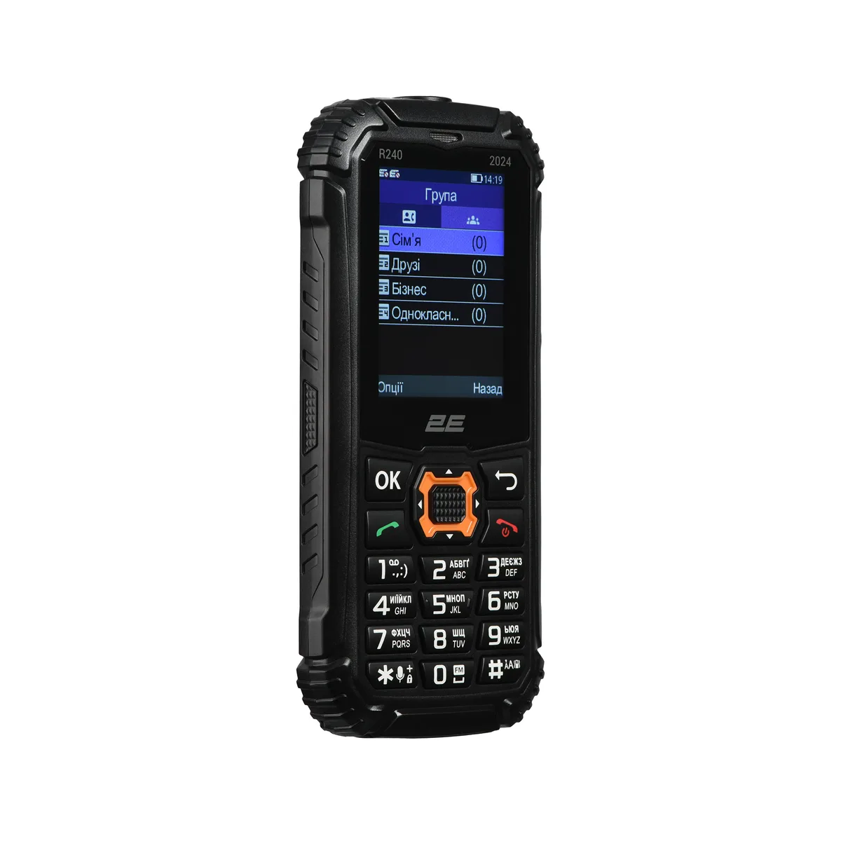 Мобільний телефон 2E R240 2025 2.4" 2SIM, 2500мА•год, чорний