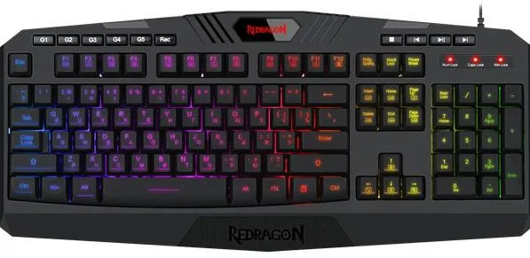 Клавіатура Redragon мембранна RGB USB 1,8 м чорна