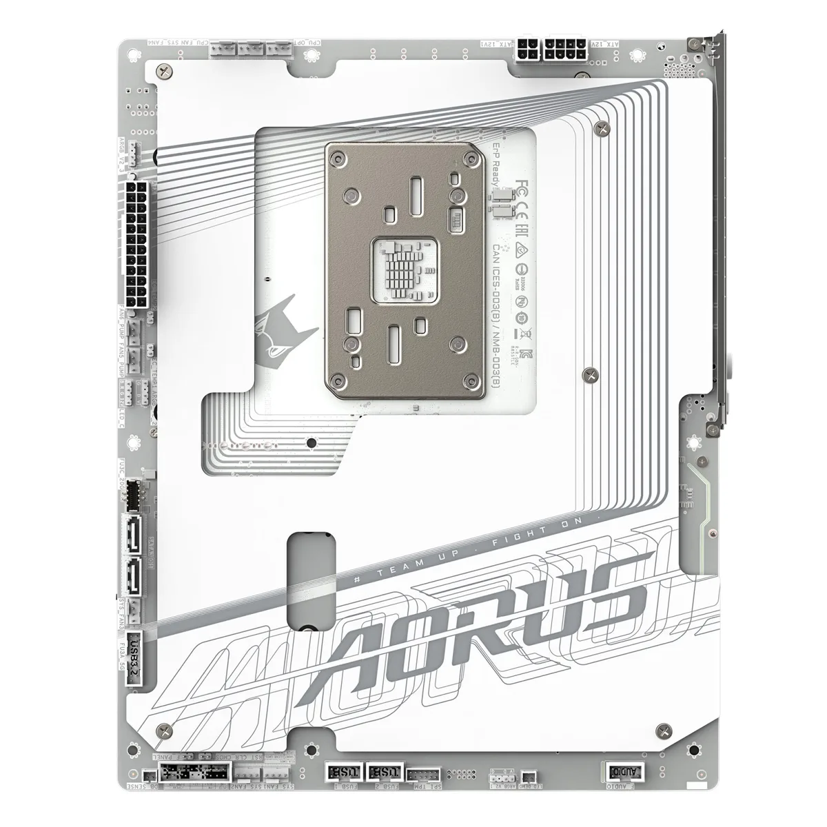 Материнська плата GIGABYTE B850 A STEALTH ICE  sAM5 B850 4xDDR5 M.2 HDMI ATX білий