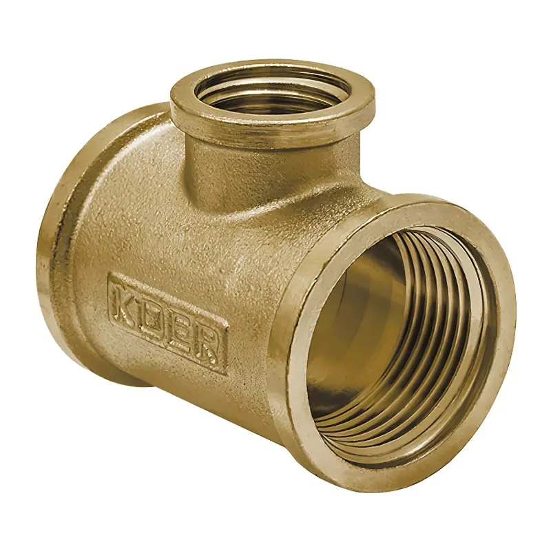 Трійник редукційний KOER латунний 3/4"х1/2"х3/4" ВВВ
