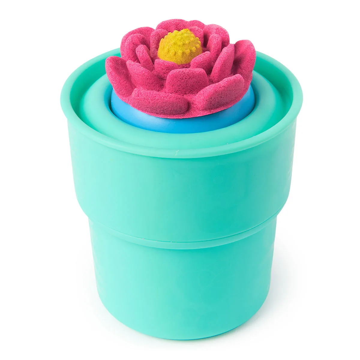 Набір піску Kinetic Sand 227 г жовтий рожевий для творчості Казкові Квіти