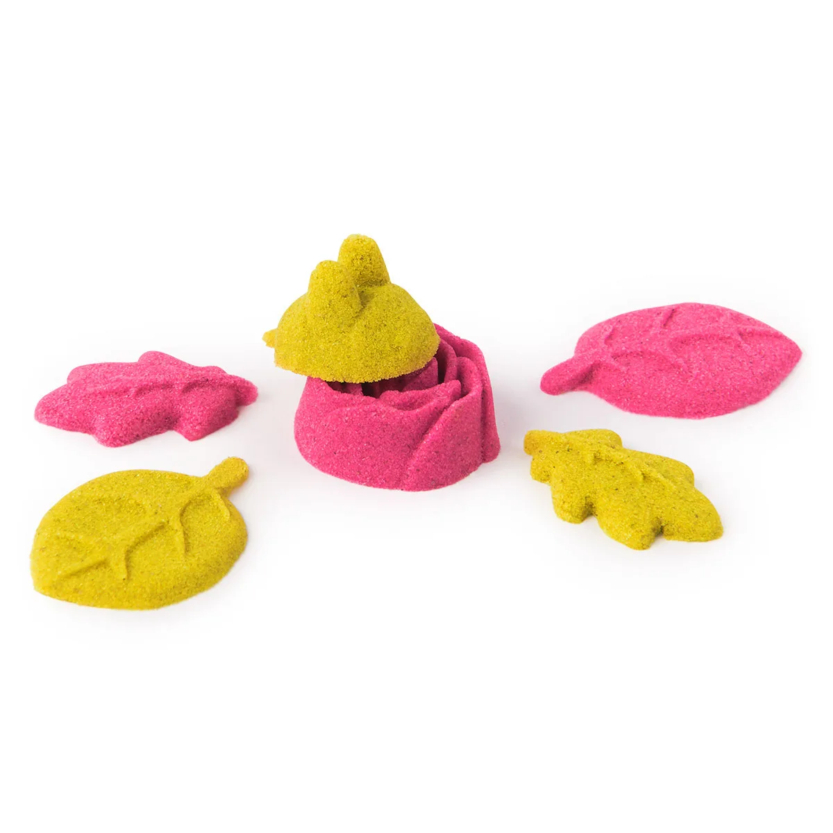 Набір піску Kinetic Sand 227 г жовтий рожевий для творчості Казкові Квіти