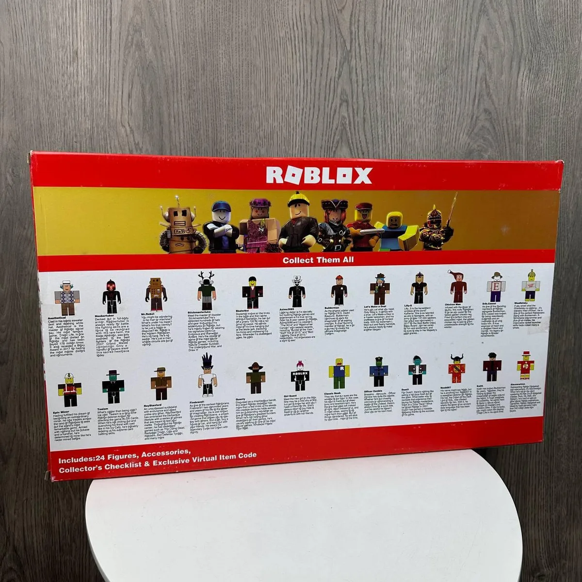 Большой набор фигурок Roblox 24 фигурки пластик 7 см разные цвета