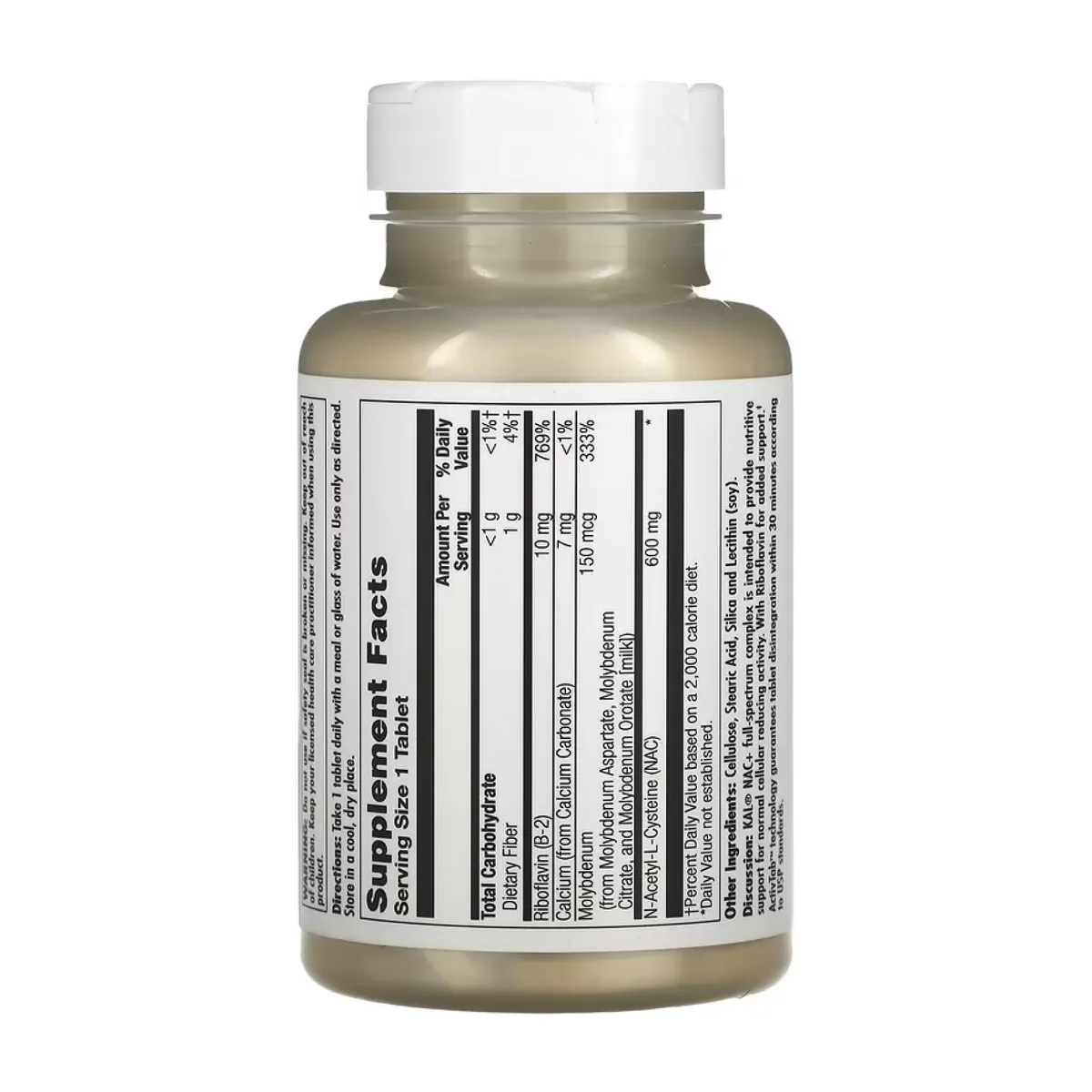 KAL NAC+ 600mg диетическая добавка 60 табл без ГМО без глютена