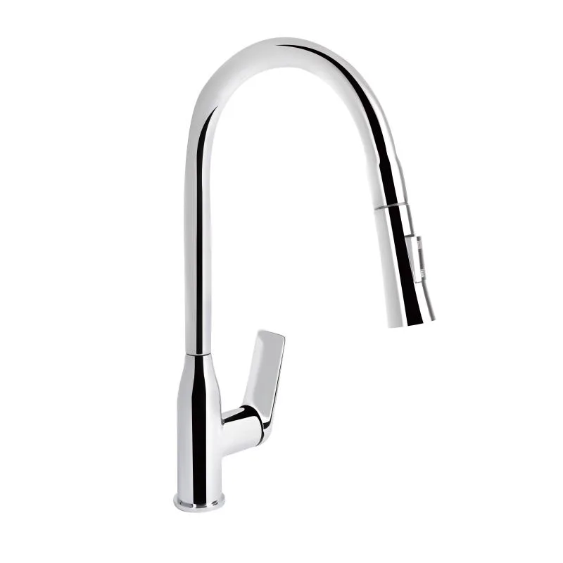 Смеситель кухонный Qtap Vlasta New QTVLA344CRM45646 однорычажный хромированный 452х242 мм латунь