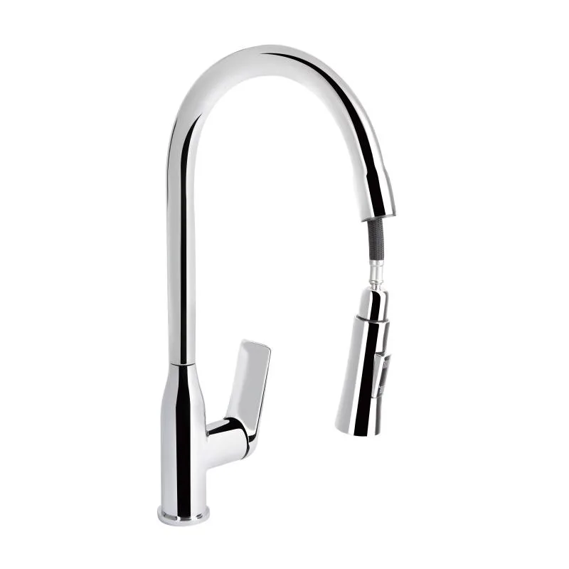 Смеситель кухонный Qtap Vlasta New QTVLA344CRM45646 однорычажный хромированный 452х242 мм латунь