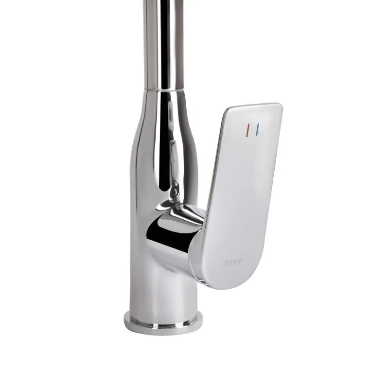 Смеситель кухонный Qtap Vlasta New QTVLA344CRM45646 однорычажный хромированный 452х242 мм латунь