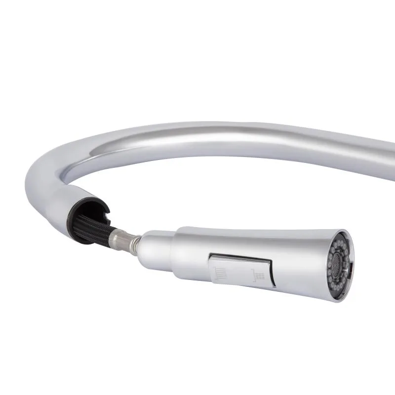 Смеситель кухонный Qtap Vlasta New QTVLA344CRM45646 однорычажный хромированный 452х242 мм латунь