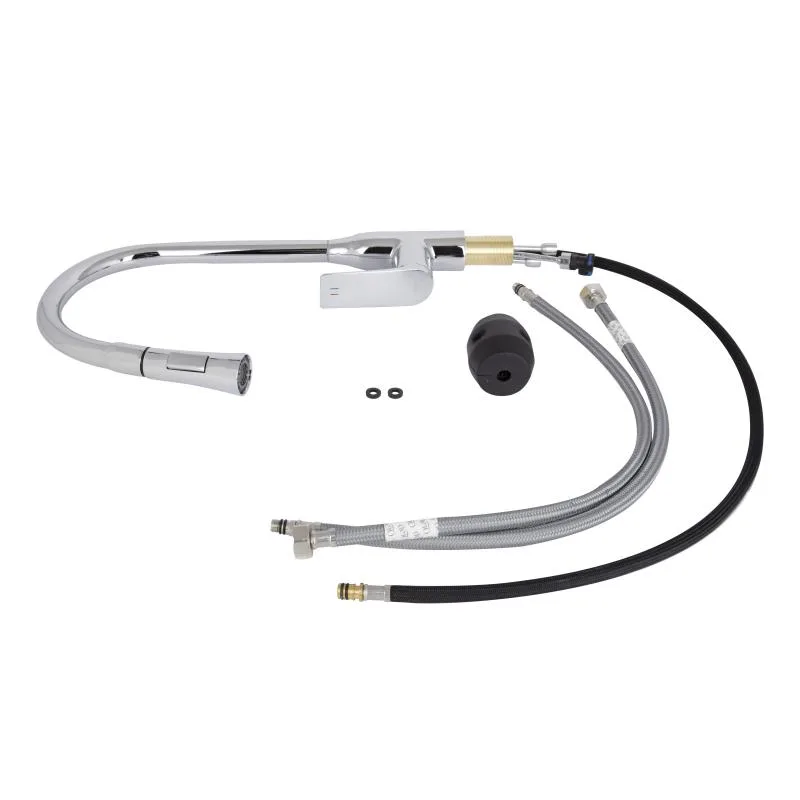 Смеситель кухонный Qtap Vlasta New QTVLA344CRM45646 однорычажный хромированный 452х242 мм латунь