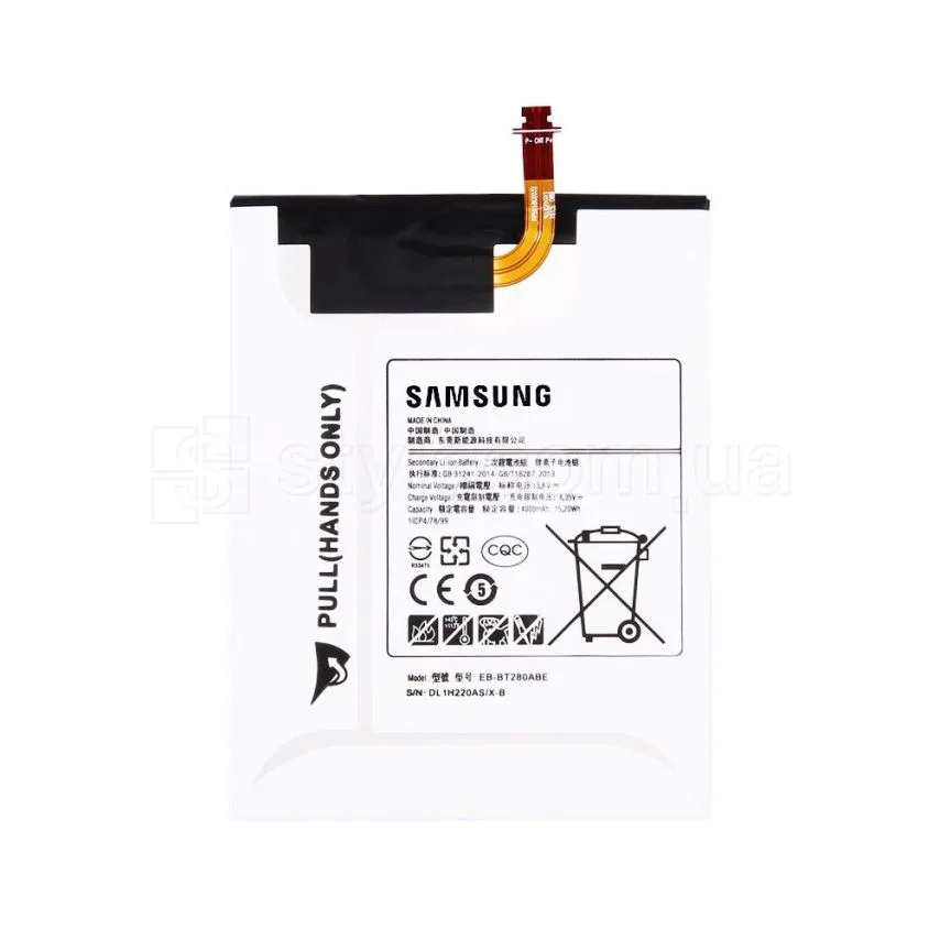 Акумулятор Samsung 4000mAh 3,8V High Copy для планшета Galaxy Tab T280