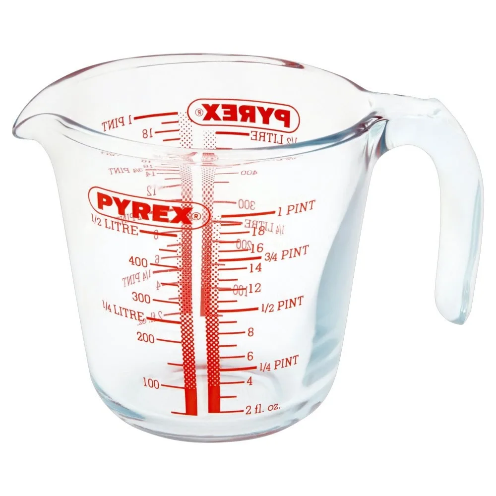 Мирный стакан Pyrex жаростойкое стекло 0,5 л прозрачный