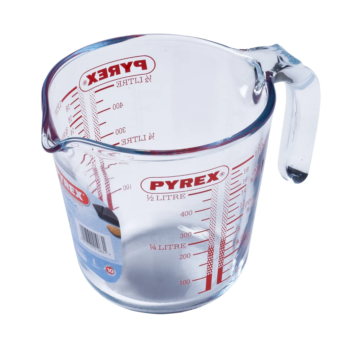 Мирный стакан Pyrex жаростойкое стекло 0,5 л прозрачный