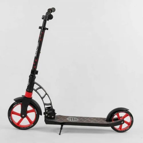 Самокат двоколісний Best Scooter з PU колесами 23 см для дітей та підлітків.