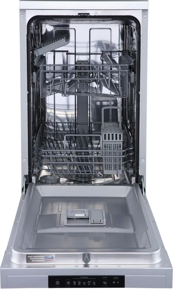 Посудомийна машина Gorenje Нержавіюча сталь 44,8х84,5х60 см Сіра 9 комплектів 5 програм